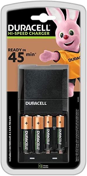 Cargador de pilas DURACELL ultra ràpido CEF27EU