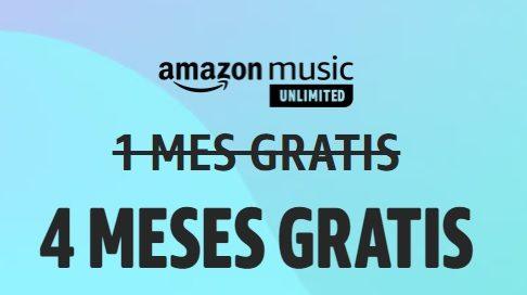 4 meses gratis Amazon Music Unlimited