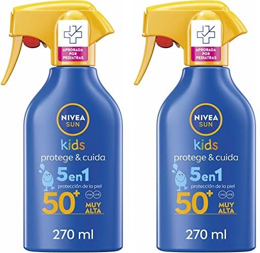Pack 2 Nivea Sun Spray Solar Niños Protege & Juega FP50+ 270ml
