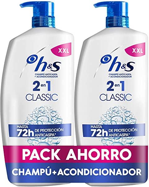 H&S Classic 2 En 1 Champú Anticaspa Y Acondicionador 2x900ml