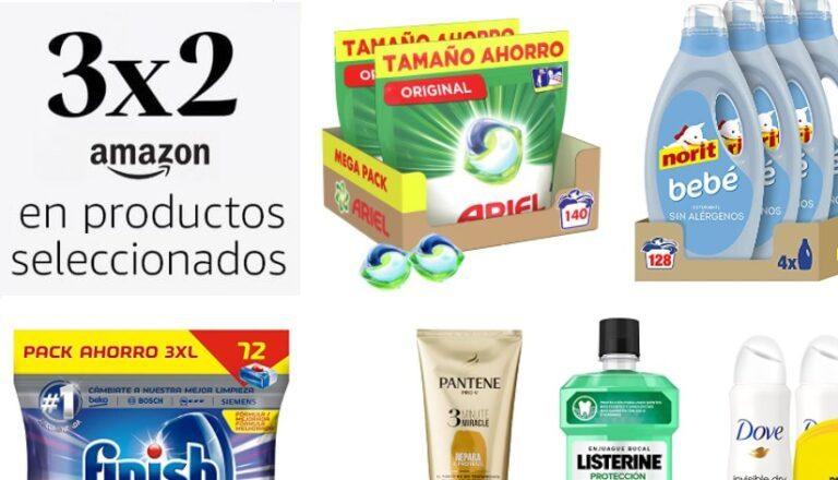 Compra 3 x 2 en una selección de productos Amazon