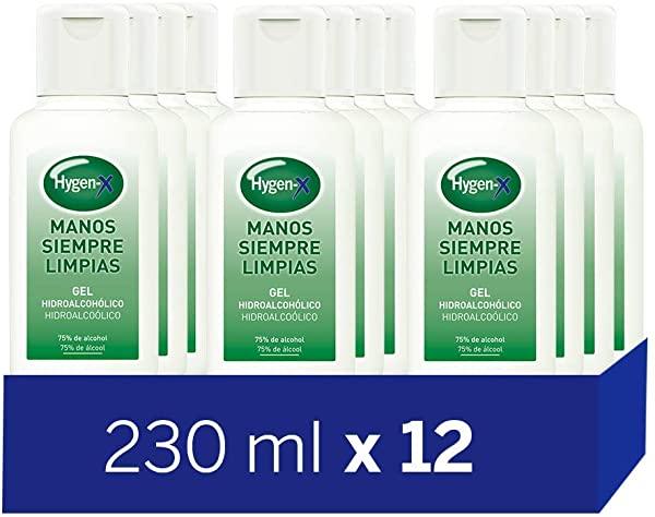 Pack x 12 Gel Hidroalcohólico Hygen-X