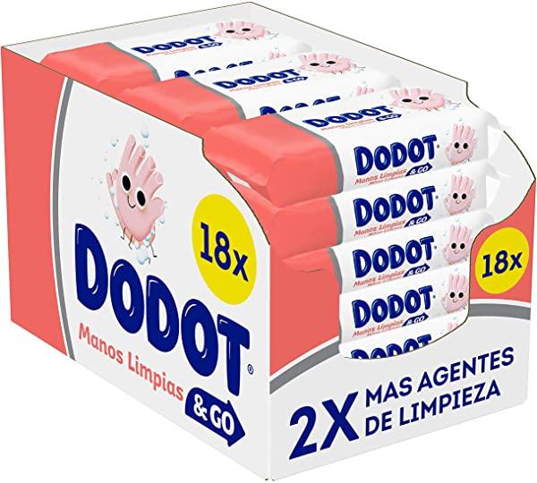 Pack x 18 Dodot Manos Limpias & Go