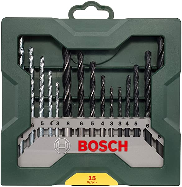 Pack 15 brocas Bosch Mini-X-Line Mixtas