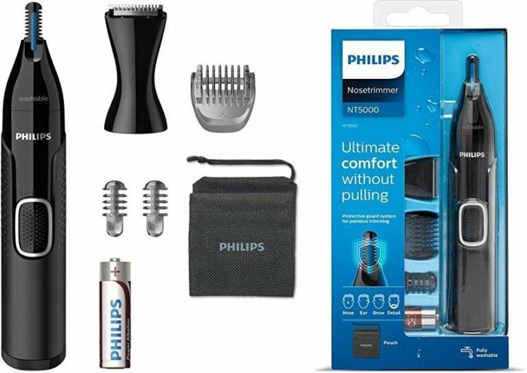 Philips Nose trimmer series 5000 – Recortador de precisión para nariz, orejas y cejas