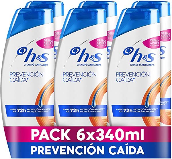 Pack 6 champús anti-caspa H&S Prevención Caída