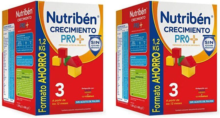 Pack x 2 Leche en Polvo Nutribén Crecimiento ProAlfa 3 Pack Formato Ahorro 1200g