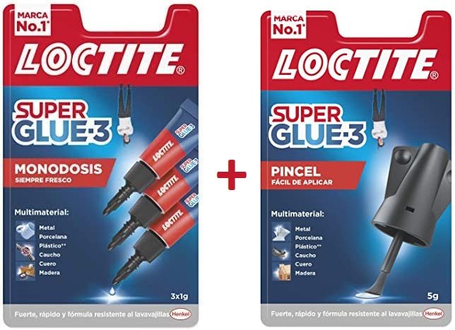 Lote Loctite Super Glue-3 Pincel + Mini Trio