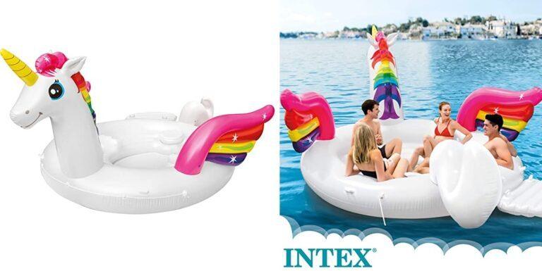 Colchoneta Unicornio hinchable gigante INTEX
