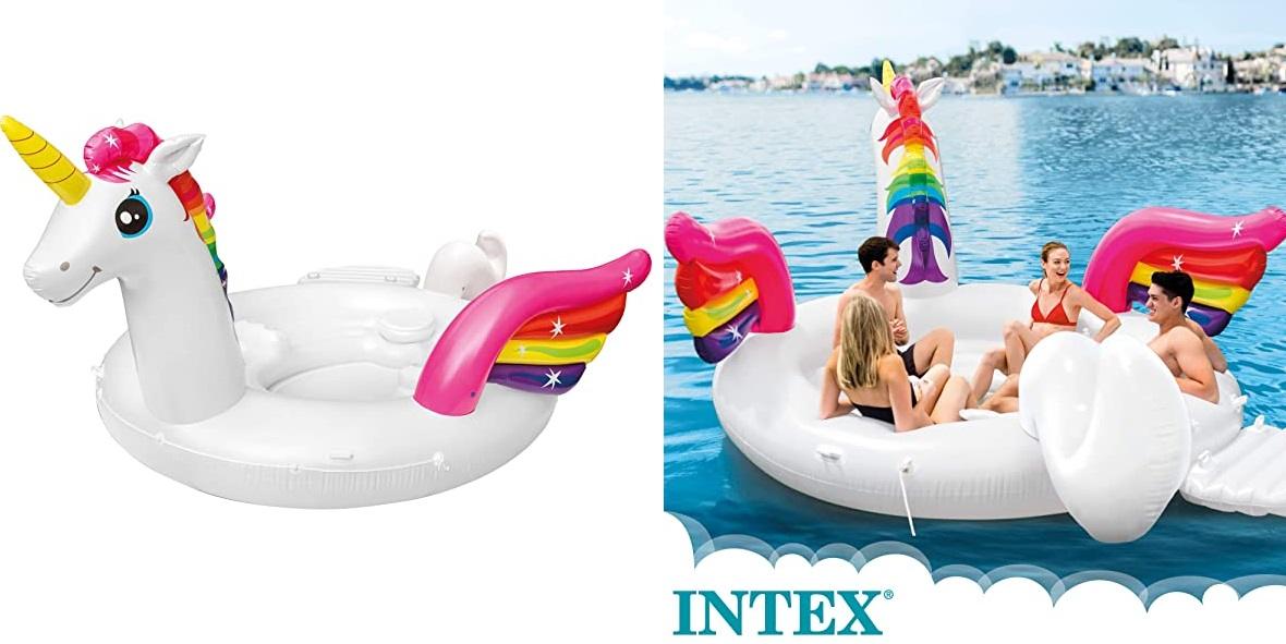 Unicornio hinchable gigante INTEX