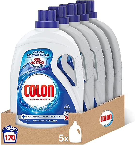 Pack x 5 Detergente Colon Gel Activo (170 lavados)