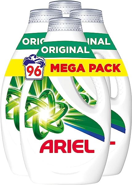 Pack 4 Detergente líquido Ariel Original