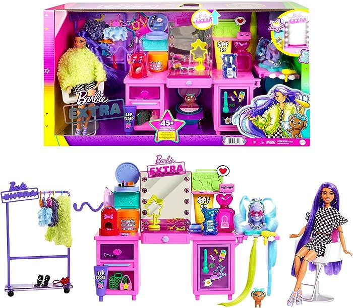 Barbie Extra Tocador Fashion con Muñeca