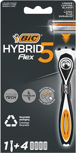 maquinilla de afeitar para hombre BIC Hybrid 5 Flex