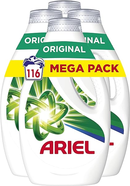 Pack 4 Detergente líquido Ariel Original para 116 lavados