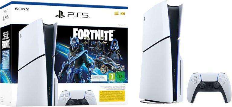 Consola PlayStation 5: lote de Estrella Fortnite cobalto (modelo slim)
