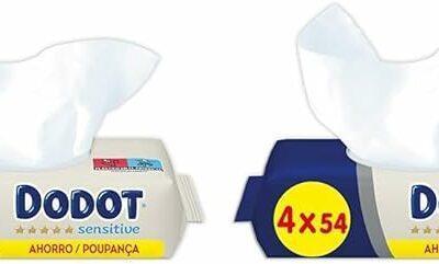 ¡Chollo! Pack x 8 paquetes de Toallitas Dodot Sensitive por 12.50 euros.