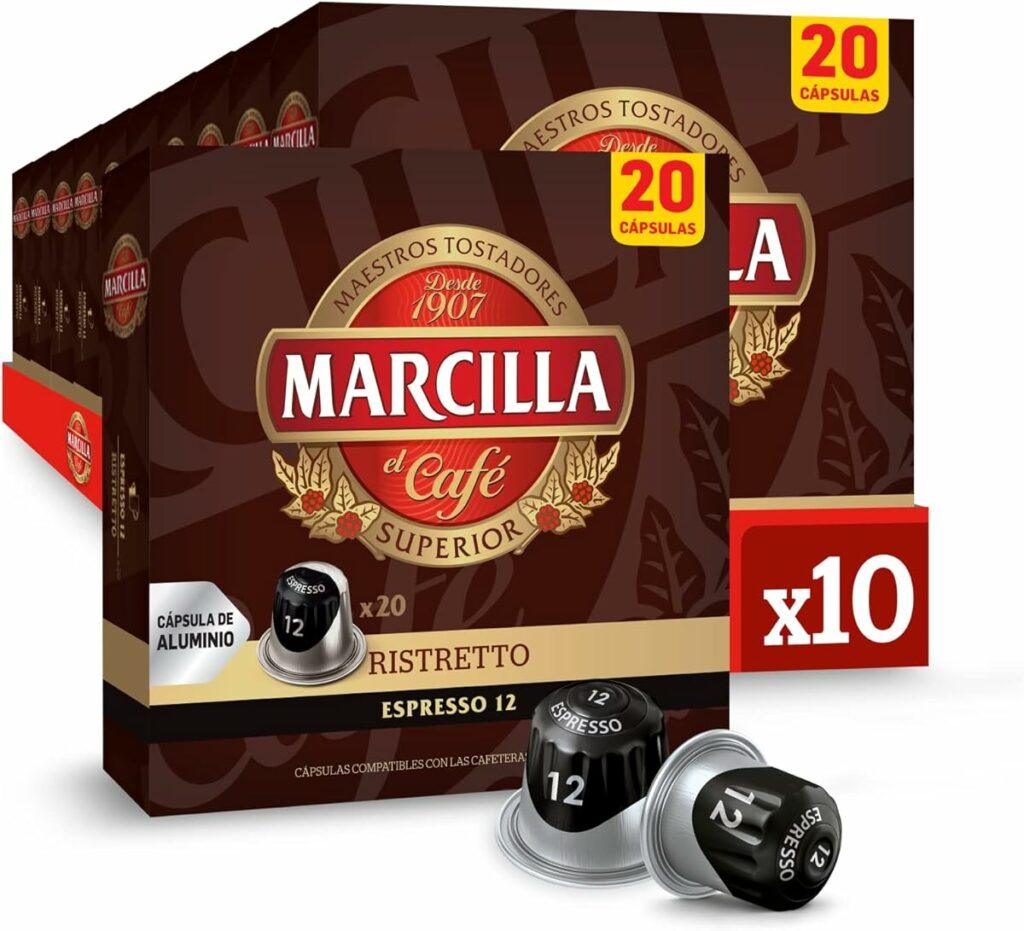200 Cápsulas Marcilla de Café Ristretto
