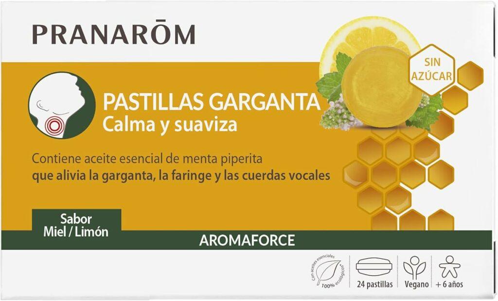 PRANARÔM Aromaforce Pastillas Garganta Miel Limón 