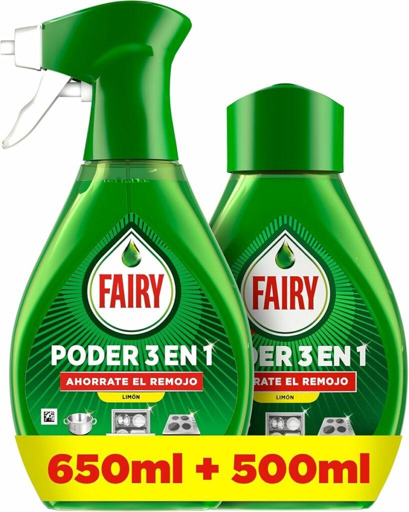 Comprar Pack Fairy Poder Sin Remojo Limón Spray 650ml + Recambio 500ml Pack Fairy Poder Sin Remojo Limón Spray 650ml + Recambio 500ml