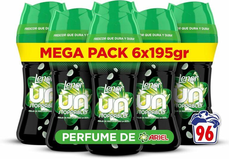 Pack 6 x 195gr Perlas de Perfume Lenor UNstoppables Fragancia Ariel