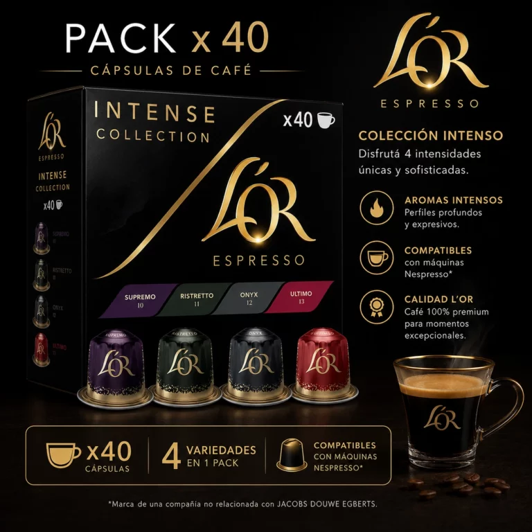 Pack x 40 L’OR Cápsulas de Café Colección Intenso Nespresso