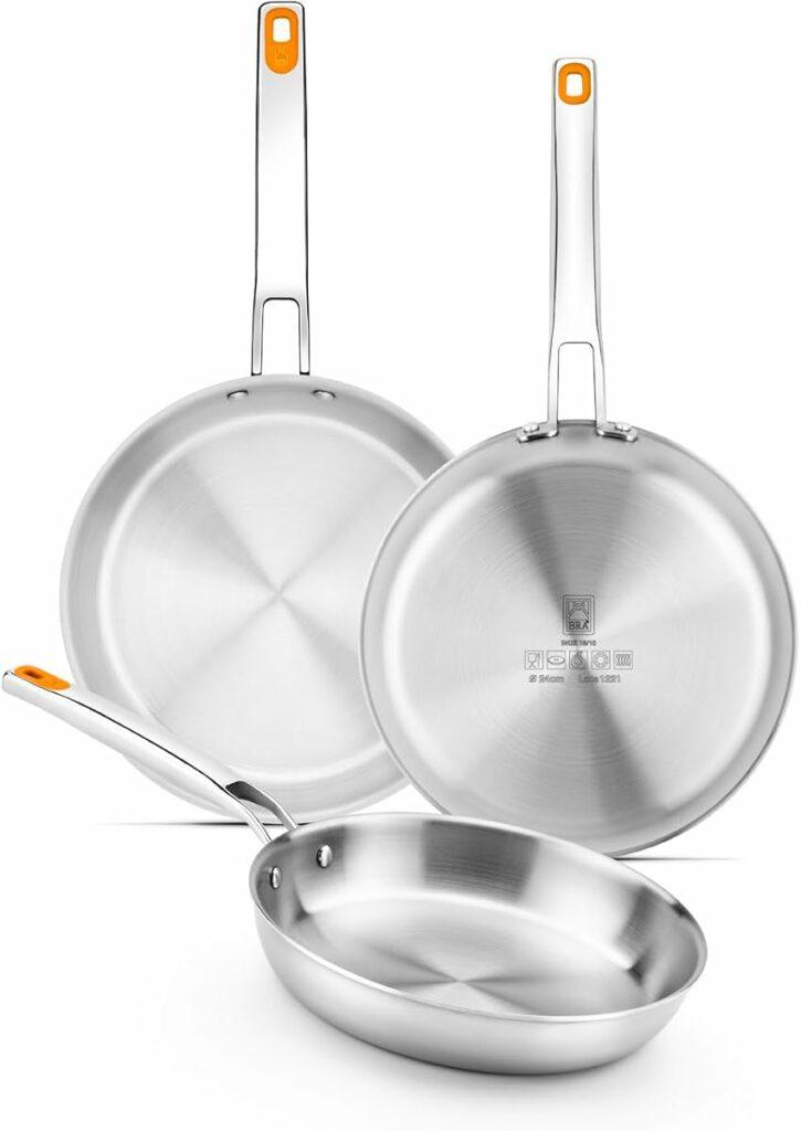 Set sartenes BRA Efficient Inox 20-24-26 cm