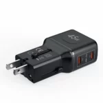 Adaptador de viaje universal Celly 45W con Dos USB‑C