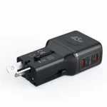 Adaptador de viaje universal Celly 45W con Dos USB‑C