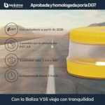 Baliza V16 DGT con geolocalización Homologada