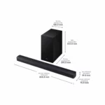 Barra de Sonido Samsung HW-B46CF/ZF - 2.1ch, Dolby Audio/DTS Virtual:X, Bass Boost, Sonido Inteligente