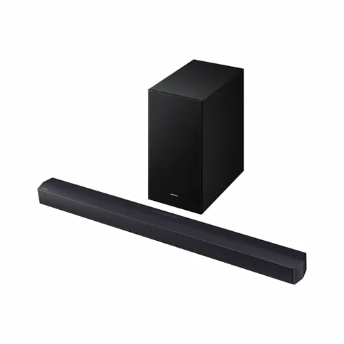 Barra de Sonido Samsung HW-B46CF/ZF – 2.1ch, Dolby Audio/DTS Virtual:X, Bass Boost, Sonido Inteligente