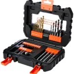 BLACK+DECKER A7233 A7233 Juego de 31 Piezas para Atornillar y Taladrar con Maletin de fácil Transporte y Brocas Titanio