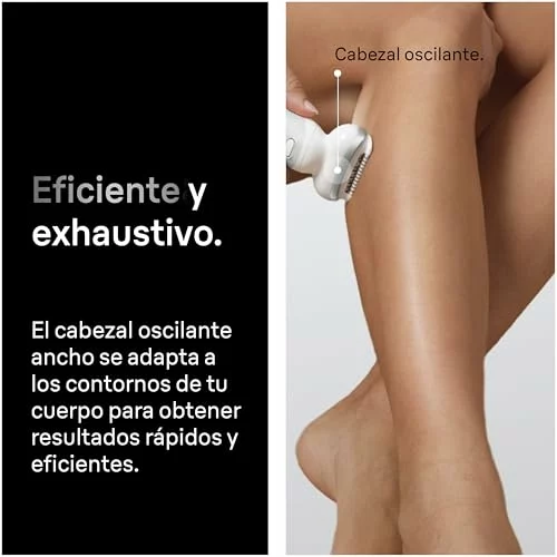 Braun Depiladora Eléctrica Mujer Silk·épil 9 Corporal con Peine Recortador, Cepillo Exfoliante y Funda (9-061)