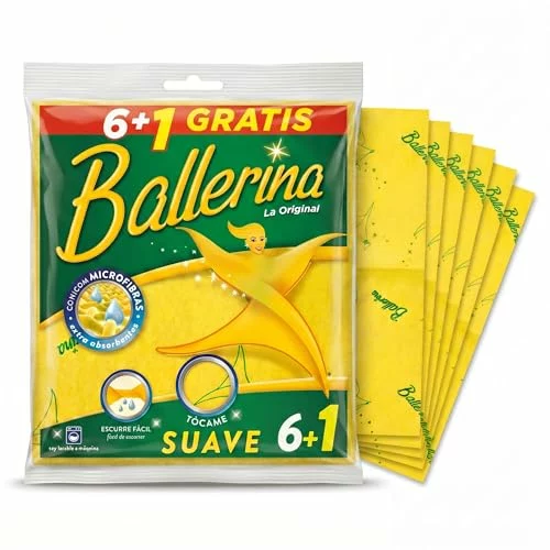 Pack x 7 Bayeta amarilla original Ballerina