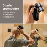 Philips Serie 5000 Pro - Afeitadora de cabeza para hombres y mujeres, cabezal flexible 360°, cuchillas ComfortCut para un afeitado apurado y suave, HS5980/15