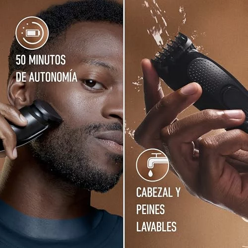 Recortadora de barba King C. Gillette 3 en 1 + 5 accesorios