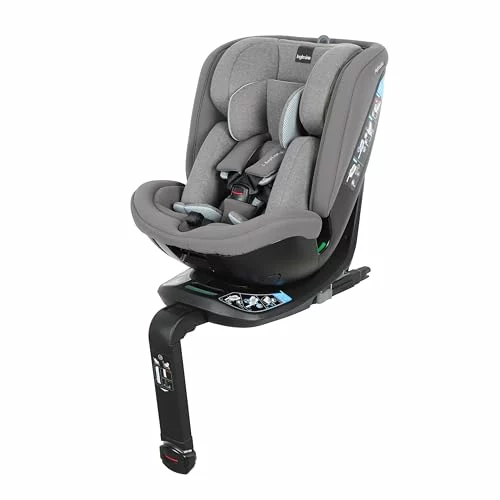 Silla de Coche Inglesina Halley Pro Giratoria 360° ISOFIX, de 0 a 12 Años (40-150 cm), Reclinable y Transpirable, Homologada ECE R129/03