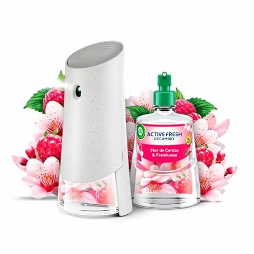Air Wick Active Fresh flor de cerezo y frambuesa, kit con 4 recambios