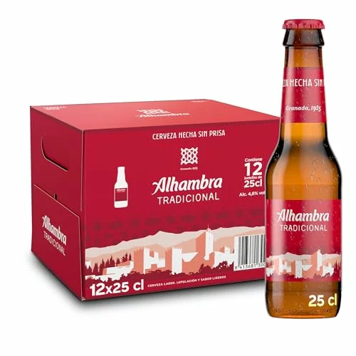 Alhambra Tradicional Cerveza - Paquete de Pack 12 x 250 ml - Total: 3000 ml