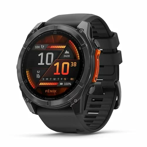 Altavoz Garmin fēnix 8 de 51 mm con pantalla AMOLED y linterna LED 8-51MM