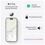 Altavoz Pack de 4 Apple AirTag 2.ª generación para localizar objetos