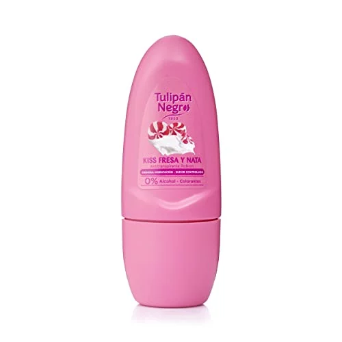 Antitranspirante Roll-On Tulipán Negro Fresa y Nata 50 ml