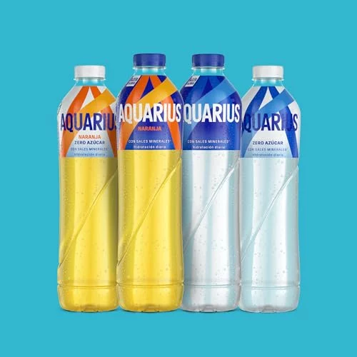 Aquarius Naranja pack de 4 botellas