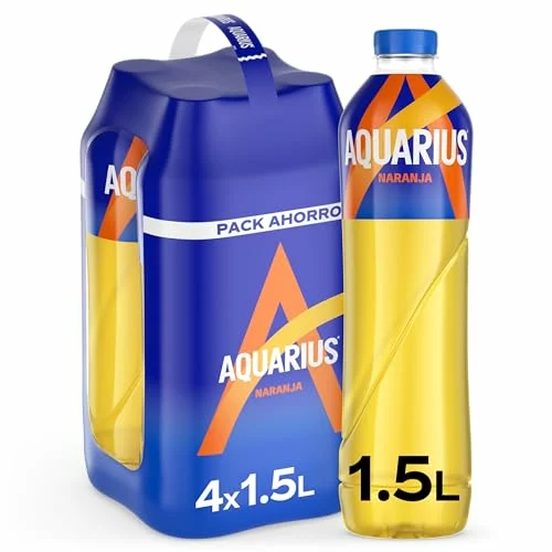 Aquarius Naranja pack de 4 botellas