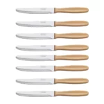 Arcos juego de 8 cuchillos de mesa crema