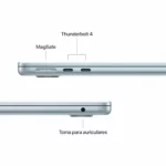 Auriculares Apple MacBook Air 13" M4 con 24 GB y 512 GB SSD