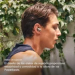 Beats Powerbeats Fit, auriculares inalámbricos deportivos con cancelación de ruido IPX4