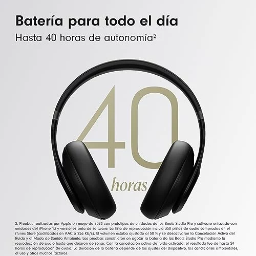Beats Studio Pro auriculares inalámbricos con cancelación de ruido negro