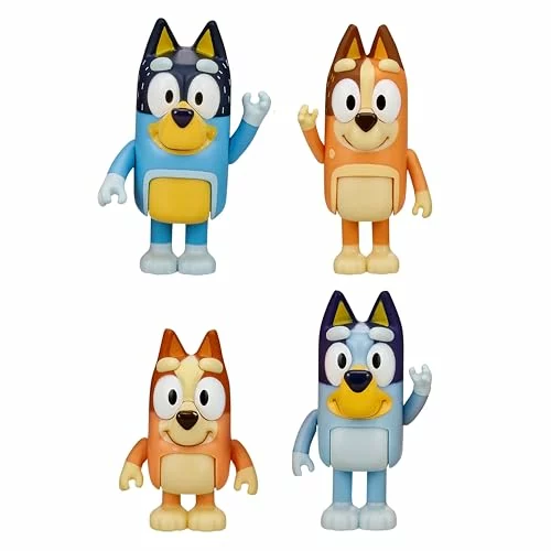 Bluey Pack 4 Figuras Familia